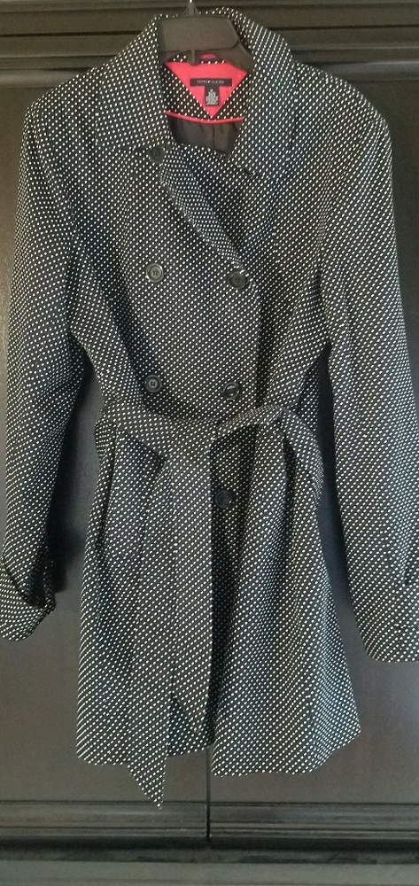 Tommy Hilfiger Polka Dot Trench Coat